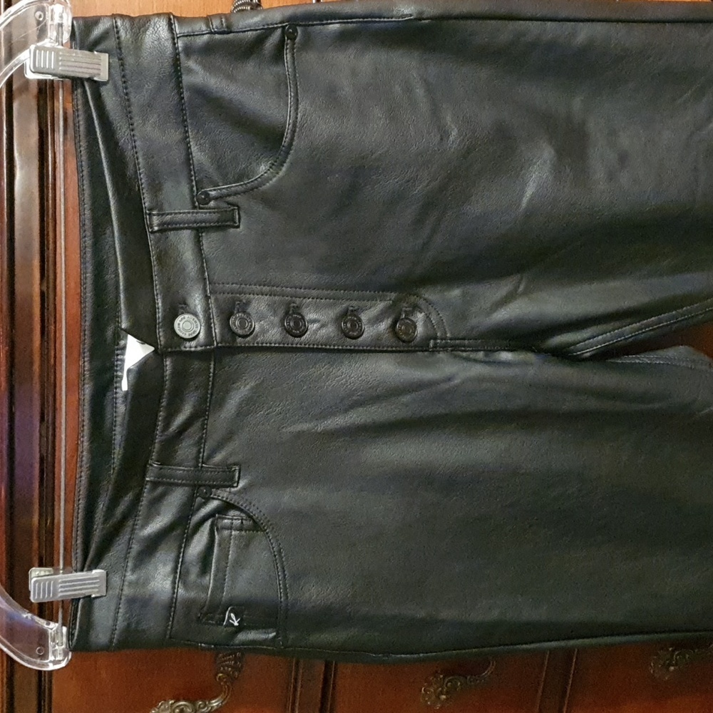 KanCan Janet High Rise Faux Leather Ankle Skinny Pants sz 13/30 - Picture 3 of 8